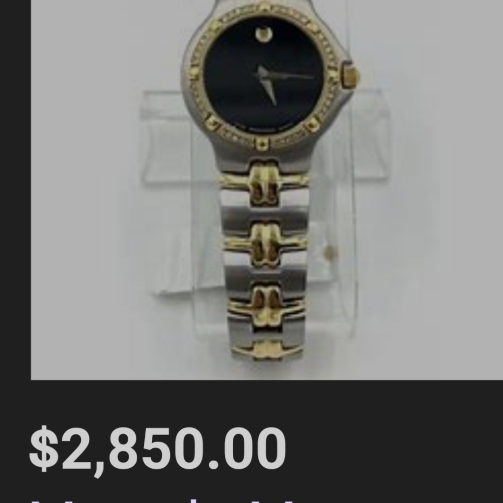 Watch Movado Wrist Size 7 Inches Can Get Extra Links 295$